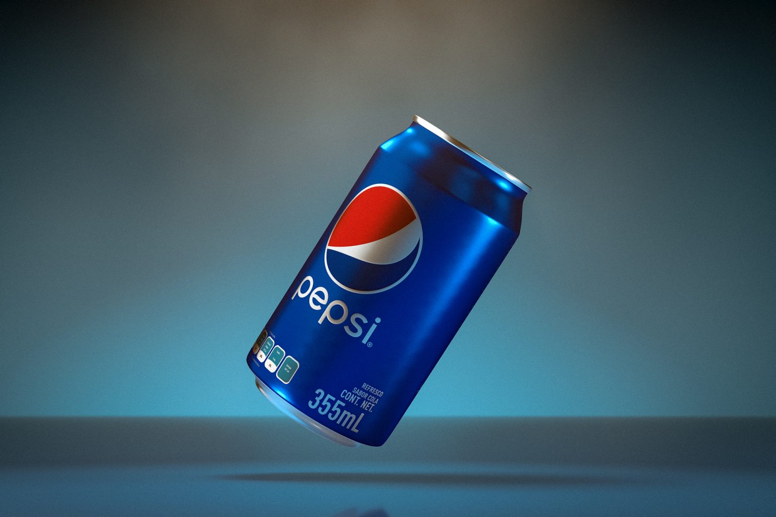 Pepsi lata D Modelado Fotografía de producto Luis Tierrasnegras Fotógrafo Publicitario México